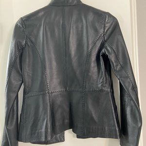 Vivian was Tam Black Leather Jacket